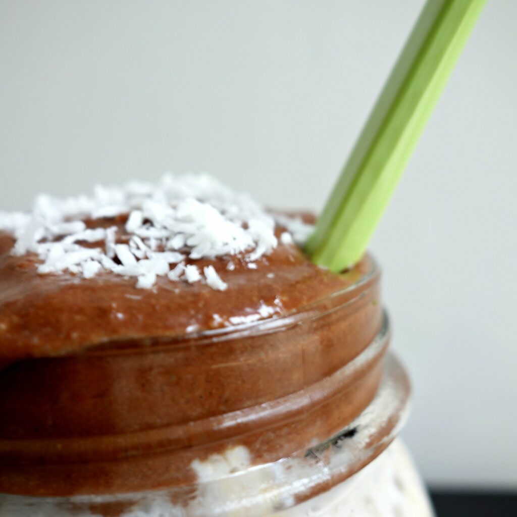 Porridge coconut et nutella