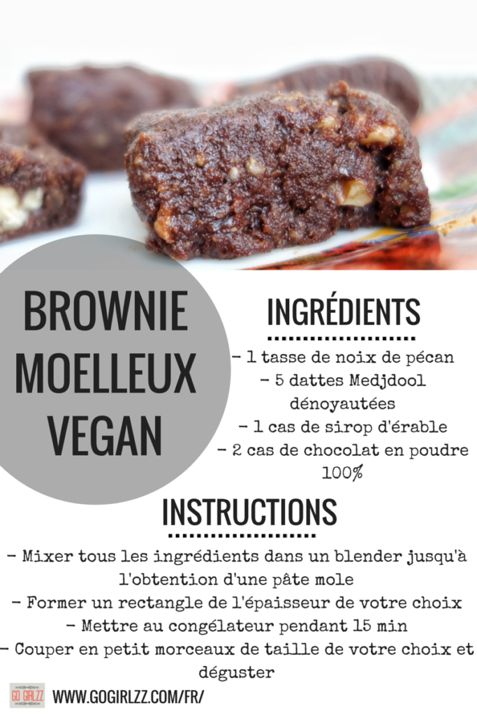 Recette brownies moelleux, vegan, sans gluten, sans sucre raffiné