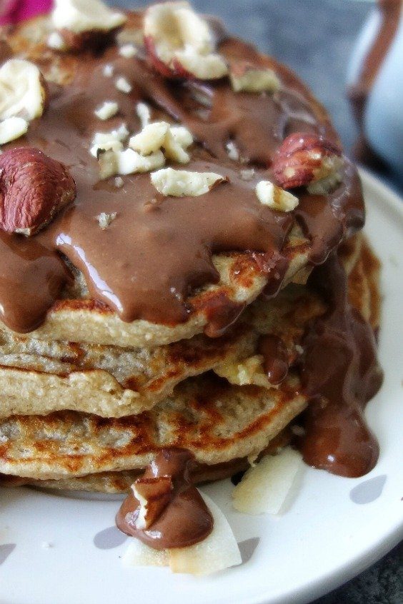 Pancakes moelleux au nutella maison healthy Pancakes moelleux au nutella maison healthy