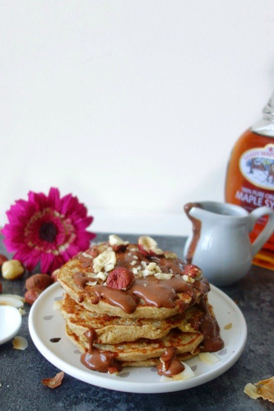 Pancakes moelleux au nutella maison sain Pancakes moelleux au nutella maison sain