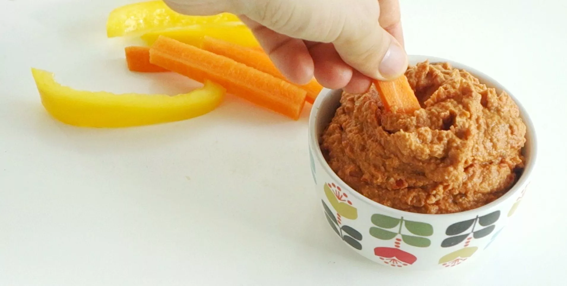 Houmous poivrons & tomates confites