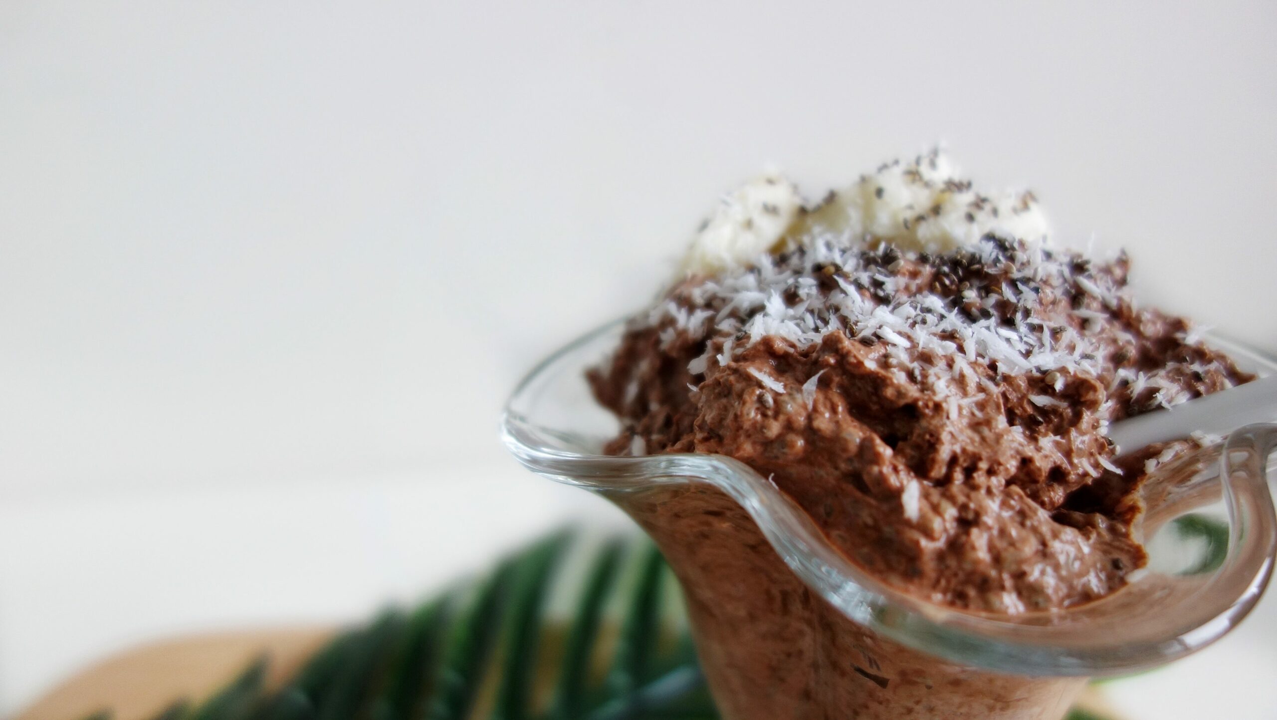 Mousse crémeuse chocolat et chia