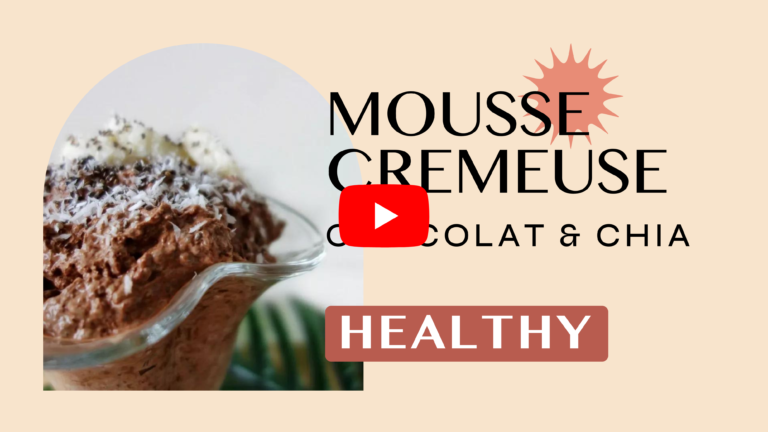 Mousse crémeuse chocolat & CHIA healthy